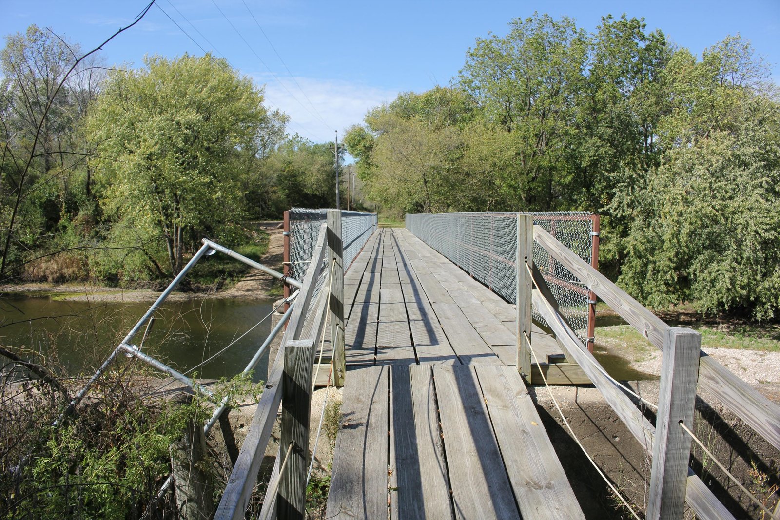 Looking west
